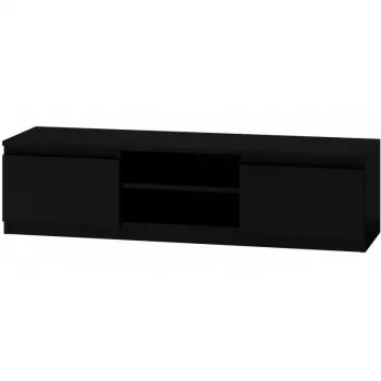 Móvel de TV Topeshop RTV140 CZARNY com 2 prateleiras
