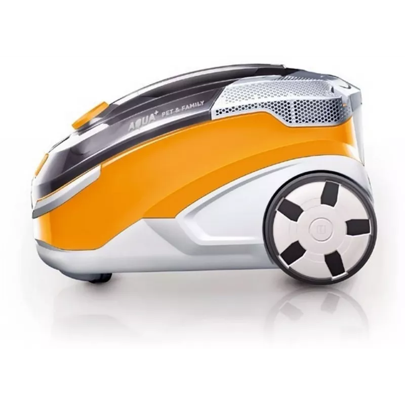 Aspirador vertical THOMAS Aqua + Pet & Family 1,8 L — Aspirador seco e húmido, 1700 W, laranja/cinzento