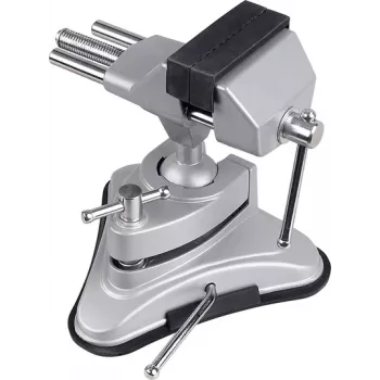Torno de bancada Basetech 1553063 — largura das maxilas 70 mm, abertura máx. 70 mm