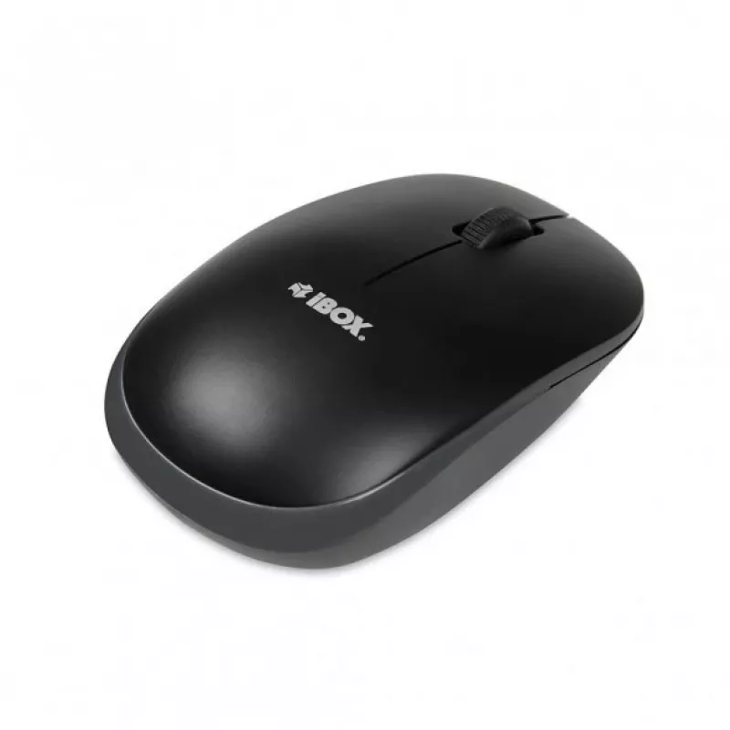 IBOX Desktop Kit Pro conjunto de teclado e rato sem fios, QWERTY tamanho completo 104 teclas, 2,4 GHz, 1200 DPI, preto