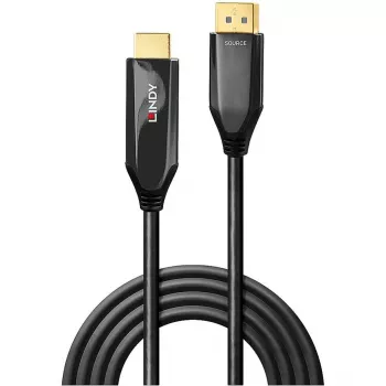 Lindy cabo ativo DisplayPort 1.4 para HDMI 8K60 de 3 m, 3 m, DisplayPort, HDMI, ficha, ficha, reto