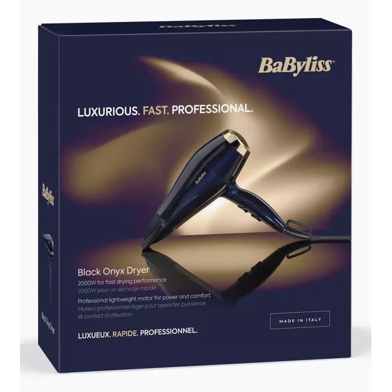 Secador de cabelo BaByliss 5911E 2000 W preto dourado