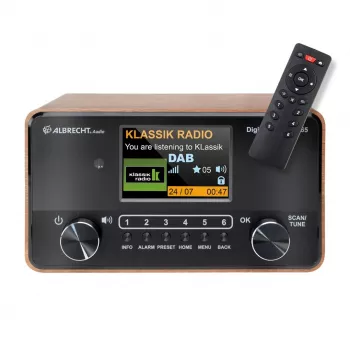Rádio digital Albrecht DR 865 Senior (embalagem aberta)