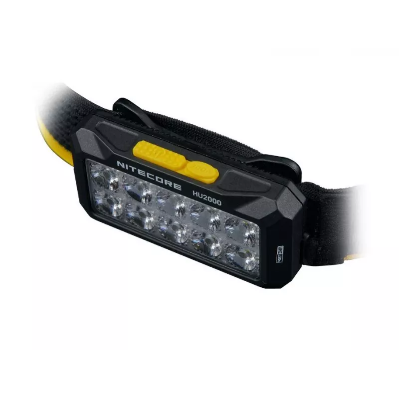 Lanterna frontal Nitecore HU2000, 10 LEDs, bateria de iões de lítio recarregável por USB, alumínio+policarbonato, IP68 à prova de água