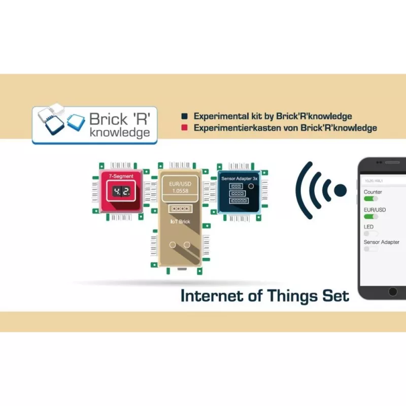 Conjunto IoT ALLNET ALL-BRICK-0688 — kit IoT, idioma espanhol