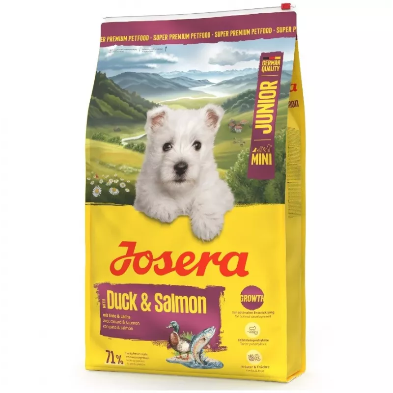 JOSERA Mini Junior Duck & Salmon alimento seco para cães 900 g