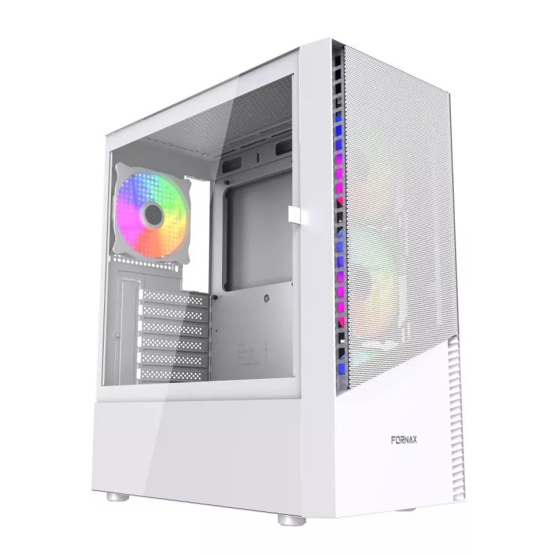 Caixa de PC Midi-Tower Fornax 4300 ATX branco