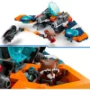 Brinquedo de construção LEGO Marvel Super Heroes Nave espacial Rocket 76278 – conjunto Rocket e Ronan