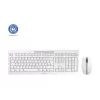 Teclado e rato CHERRY Stream Desktop incluídos Escritório RF Wireless QWERTZ Alemão Branco