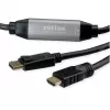 Adaptador de cabo de vídeo ROLINE 11.04.5776 7.5m HDMI Type-A DisplayPort preto