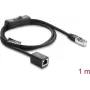Cabo de rede DELOCK RJ45 macho < fêmea com interruptor inline Cat.6 F/UTP 1 m