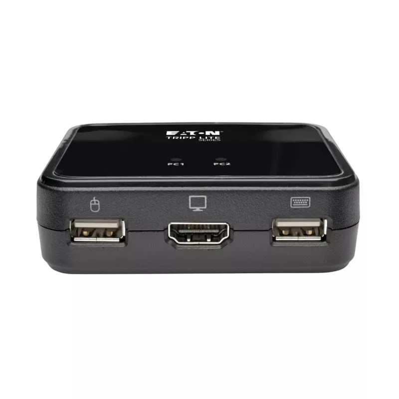 Eaton Tripp Lite series comutador KVM USB/HD de 2 portas com áudio/vídeo, cabos e partilha de periféricos USB - comutador KVM/áudio/USB - 2 x KVM/áudio/USB - 1 utilizador local - Deskt