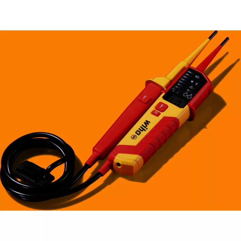 Testador de tensão e continuidade Wiha 45216 12–1000 V AC, testador manual para tensão alternada e continuidade