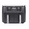 Fritadeira de ar quente Ninja AF400EU dupla 9,5 L autónoma 2470 W fritadeira de ar quente preta