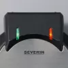 Máquina de waffles Severin WA 2103 para 4 waffles 1200 W preto, prateado