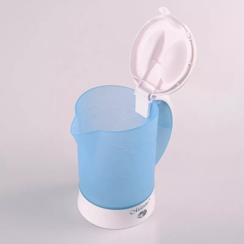 Chaleira elétrica Maestro MR010 0,6 l 600 W — Azul/Branco, indicador de nível de água, filtro anti-calcário
