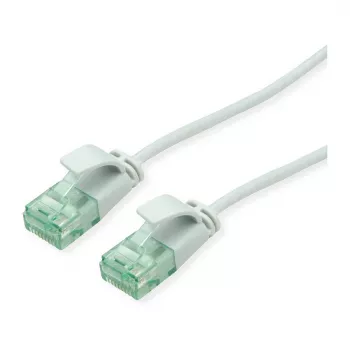 Cabo de rede UTP DataCenter RM Cat.6A (Classe EA) ROLINE, fino, cinzento, 0,5 m