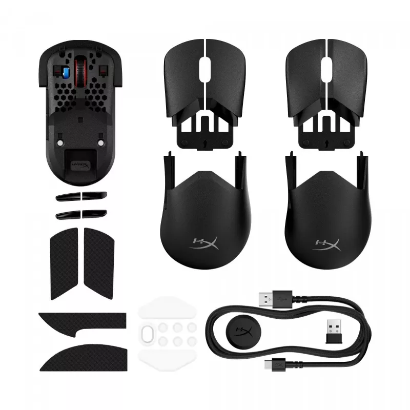 Rato gaming HyperX Pulsefire Saga Pro sem fios (preto)