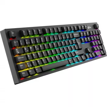 Teclado mecânico Sharkoon OfficePal KB70W — interruptores lineares, layout tenkeyless