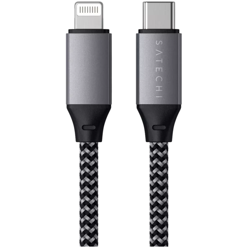 Cabo USB Satechi ST-TCL10M 0,25 m USB-C USB-C/Lightning preto cinzento