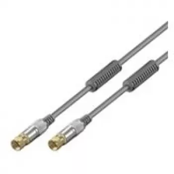 Wentronic Home Theater HT 601-0500 - cabo de antena - ficha F macho - ficha F macho - 5 m (52542)