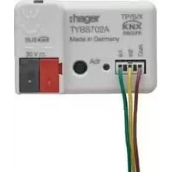 Entrada binária Hager HAG TYBS702A 2 canais, encastrado, KNX (TYBS702A)