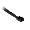 Cabo de extensão para ventoinha 3-Pin Alphacool 18686 — 30 cm, conector fêmea para conector macho