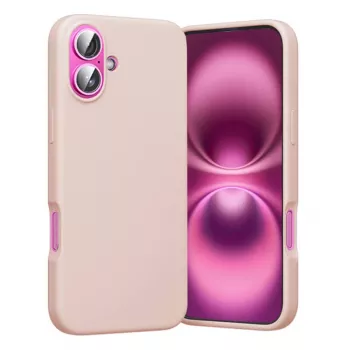 Capa protetora MagSafe Vention KUHP0-10 para iPhone 16, rosa, compatível com MagSafe, capa protetora fina