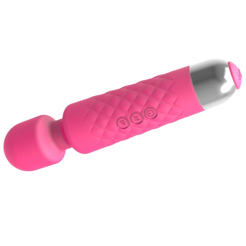 Massageador de clítoris Erolab Wand-M MFN01r rosa — bastão massajador compacto estilo varinha mágica