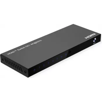 ROLINE Comutador HDMI 5 portas 4K60Hz HDCP2.3+ telecomando IR (14.01.3618)