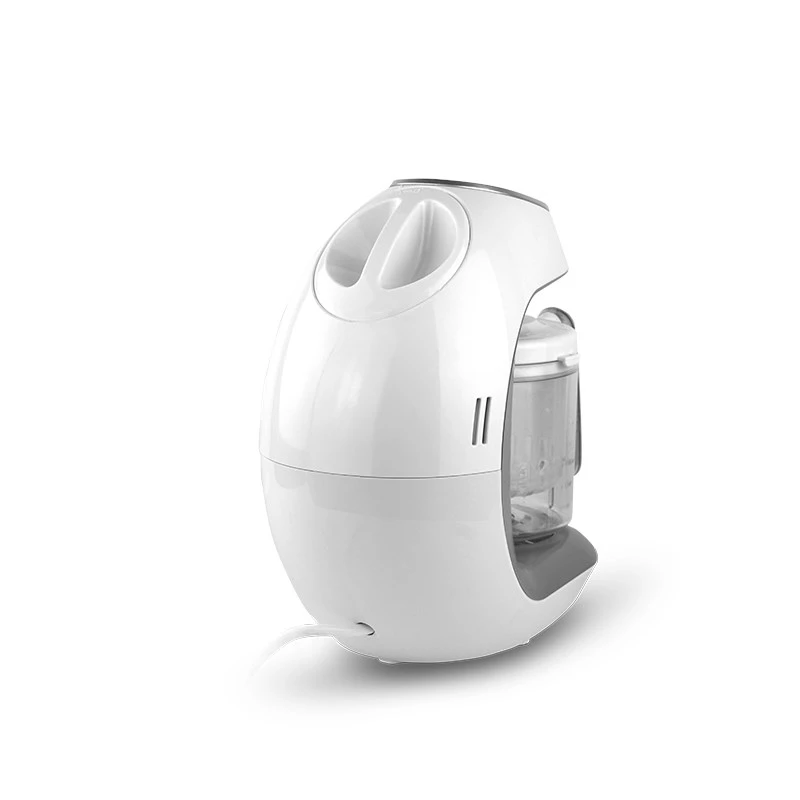 Robot de cozinha para bebé neno Cibo 300 W, tigela de 0,3 L, cozer a vapor e triturar, aquecer, cinzento/branco