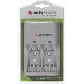 Carregador AgfaPhoto ACCUCharger Value Energy AA/AAA/9V 140-849959 - pilha - bloco de 9V