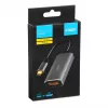 Cabo adaptador IBOX USB-C para HDMI, modelo IACFAK, USB-C (macho) para HDMI (fêmea), 4K 60 Hz, fichas retas, prateado