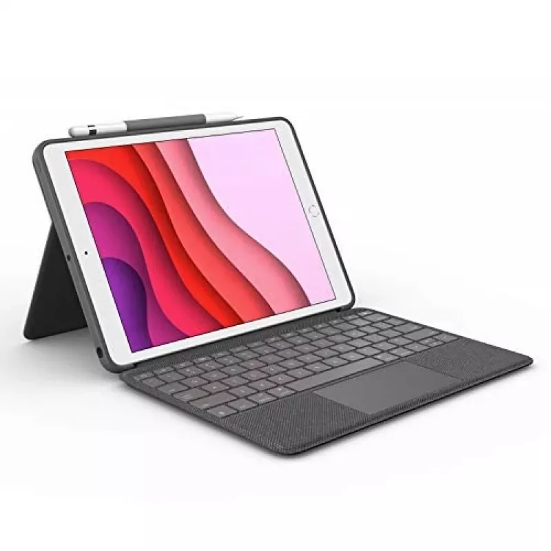 Capa de teclado Logitech Combo Touch para iPad 7.ª, 8.ª, 9.ª geração