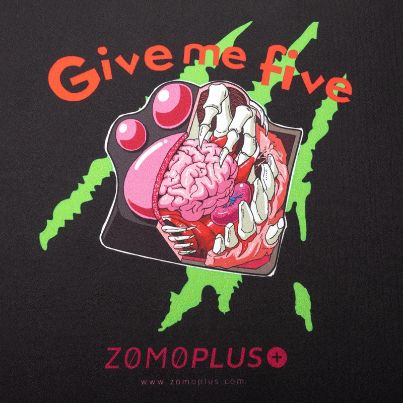 Tapete de rato ZOMOPLUS Give Me Five Gaming 500×420 mm, preto