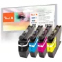 Peach Multipack com chip, compatível com Brother LC-3217VALP