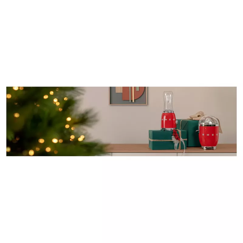 Espremedor de citrinos elétrico Smeg CJF11RDEU 70 W vermelho aço inoxidável