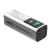 Bateria portátil Green Cell PBGC25UD, 25200 mAh, Li-Ion, 140 W de potência total, 2× USB-C + 1× USB-A, ecrã OLED, caixa em alumínio