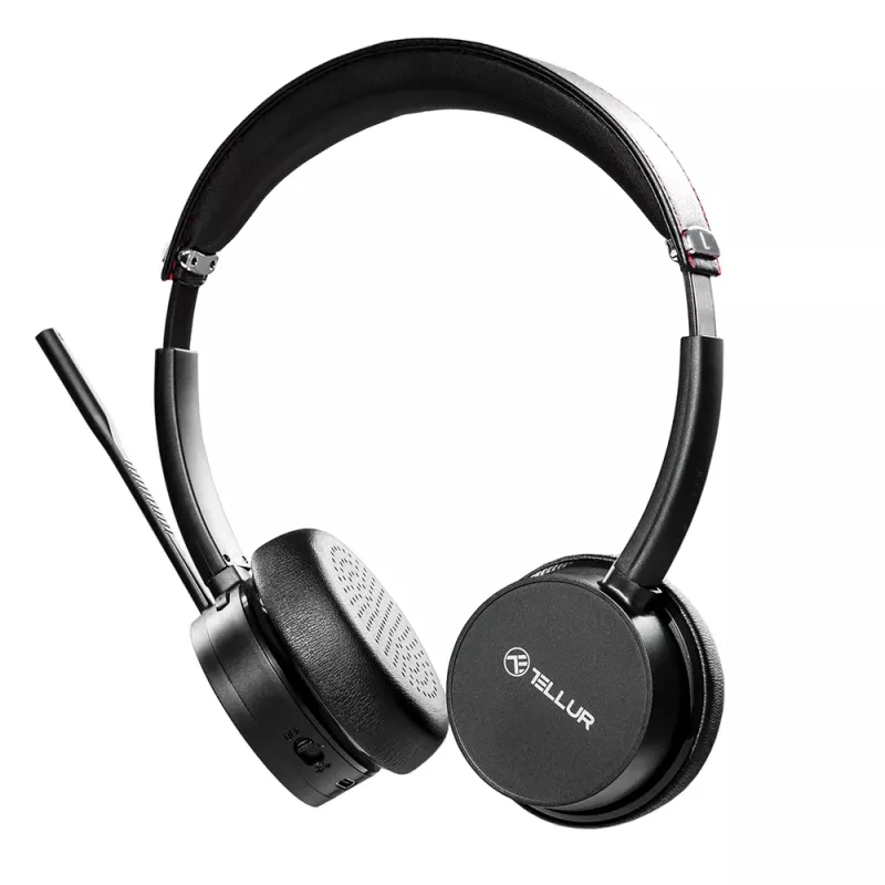 Headset Tellur Voice Pro Wireless auscultador de call center preto TLL411007