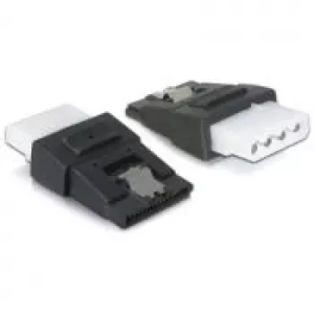 Adaptador de cabo DeLOCK 65046 4-Pin-Molex para 15-Pin-SATA preto
