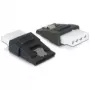 Adaptador de cabo DeLOCK 65046 4-Pin-Molex para 15-Pin-SATA preto