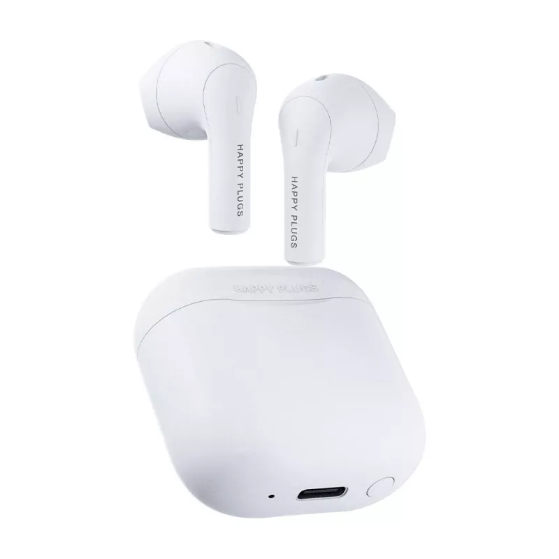 Headset happy plugs JOY TWS In-Ear Bluetooth para chamadas, música, desporto — branco, 20–20000 Hz