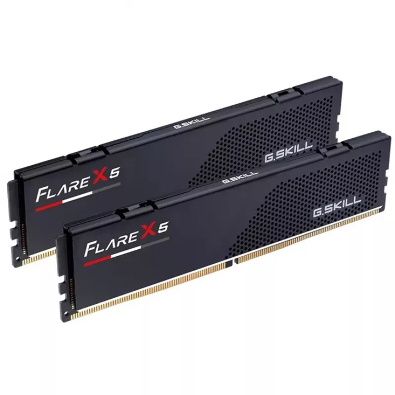 DIMM 64 GB DDR5-5600 (2x 32 GB) Dual-Kit, memória RAM preta, F5-5600J3636D32GX2-FX5, Flare X5, AMD EXPO