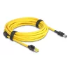 Cabo de rede DeLOCK 81253 Preto Amarelo 5 m Cat6