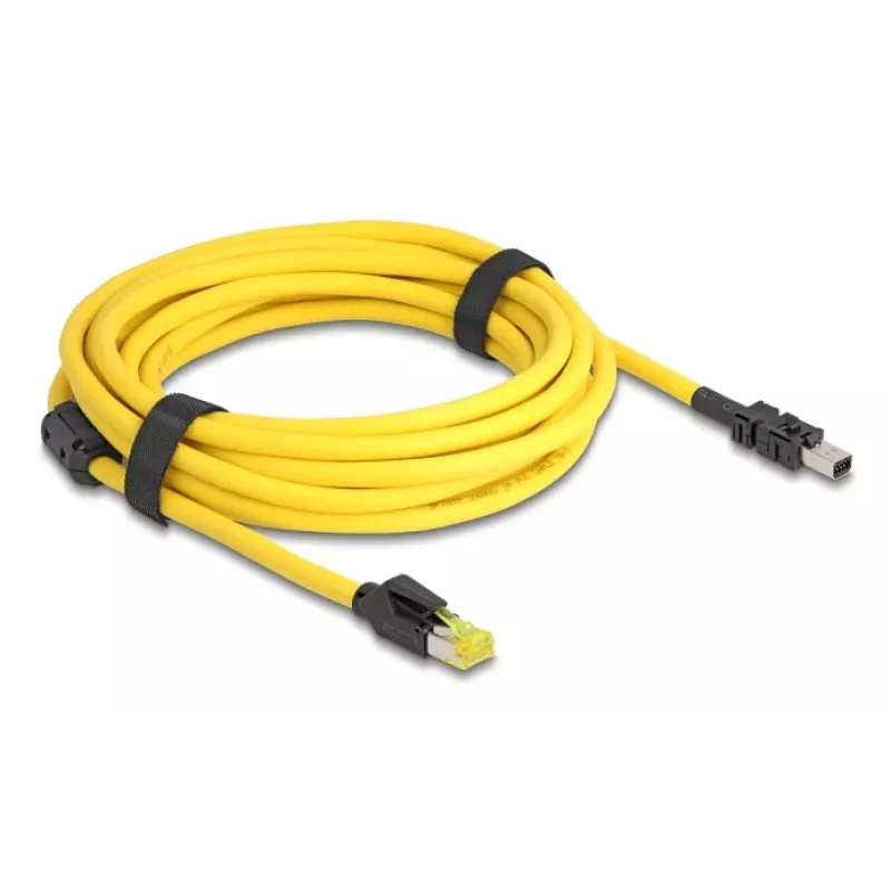 Cabo de rede DeLOCK 81253 Preto Amarelo 5 m Cat6