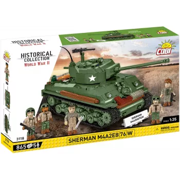 Blocos de construção Sherman M4A2E8 865 peças