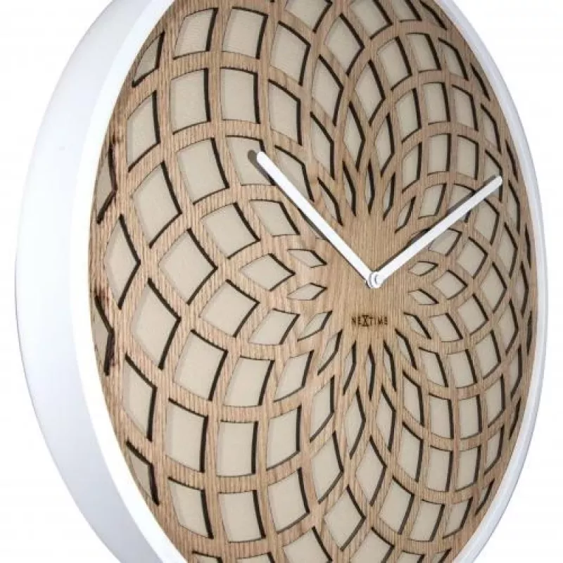 Relógio de parede NeXtime 3150be Sun Small, Ø35 cm, bege