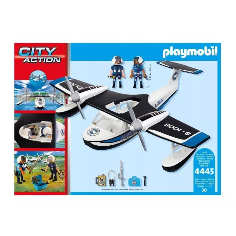 Conjunto de figuras City Action 4445 Hidroavião da Polícia