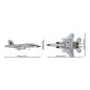 Blocos de construção Cobi Boeing F-15EX Eagle II conjunto modelo COIB-5900, kit de escala colecionável