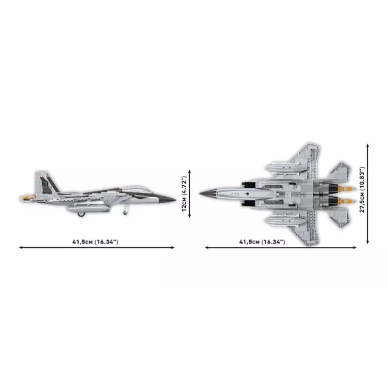 Blocos de construção Cobi Boeing F-15EX Eagle II conjunto modelo COIB-5900, kit de escala colecionável